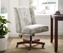 Austin Brown Linen Cow Print Office Chair -Hot Sale Office Furniture Store 810543224 A0 7