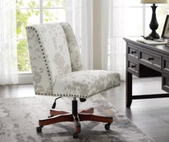 Austin Brown Linen Cow Print Office Chair -Hot Sale Office Furniture Store 810543224 A0 8