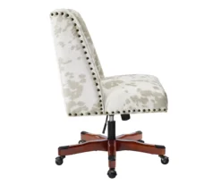 Austin Brown Linen Cow Print Office Chair -Hot Sale Office Furniture Store 810543224 A2 3