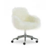Coralie Faux Fur Cushioned Swivel Office Chair -Hot Sale Office Furniture Store 810543229 1