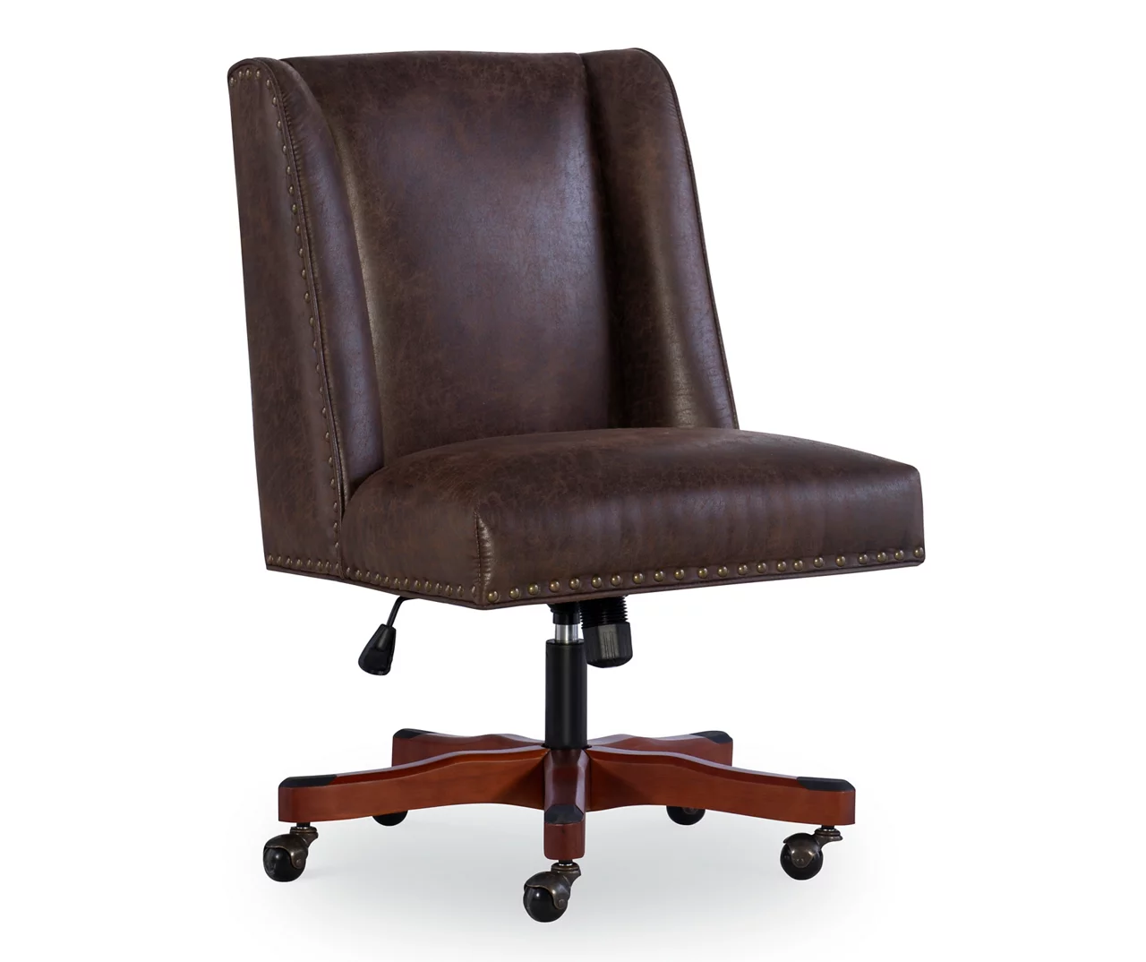 Austin Dark Walnut Upholstered Office Chair 3 Austin Dark Walnut Upholstered Office Chair