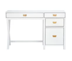 Kari White 4-Drawer Office Desk 9 Kari White 4-Drawer Office Desk -Hot Sale Office Furniture Store 810543244 3