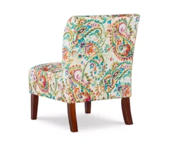 Danna Multicolor Upholstered Paisley Curved Back Slipper Chair -Hot Sale Office Furniture Store 810543301 4