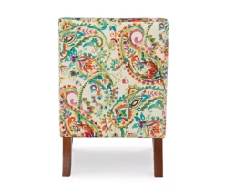 Danna Multicolor Upholstered Paisley Curved Back Slipper Chair -Hot Sale Office Furniture Store 810543301 5