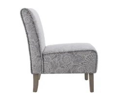 Jane Dark Gray Upholstered Coastal Slipper Chair -Hot Sale Office Furniture Store 810543303 4