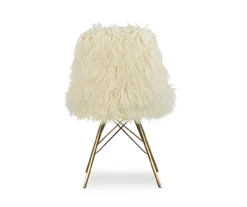 Layton Cream & Gold Faux Fur Chair -Hot Sale Office Furniture Store 810543311 4