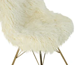 Layton Cream & Gold Faux Fur Chair -Hot Sale Office Furniture Store 810543311 5