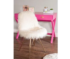 Layton Cream & Gold Faux Fur Chair -Hot Sale Office Furniture Store 810543311 7