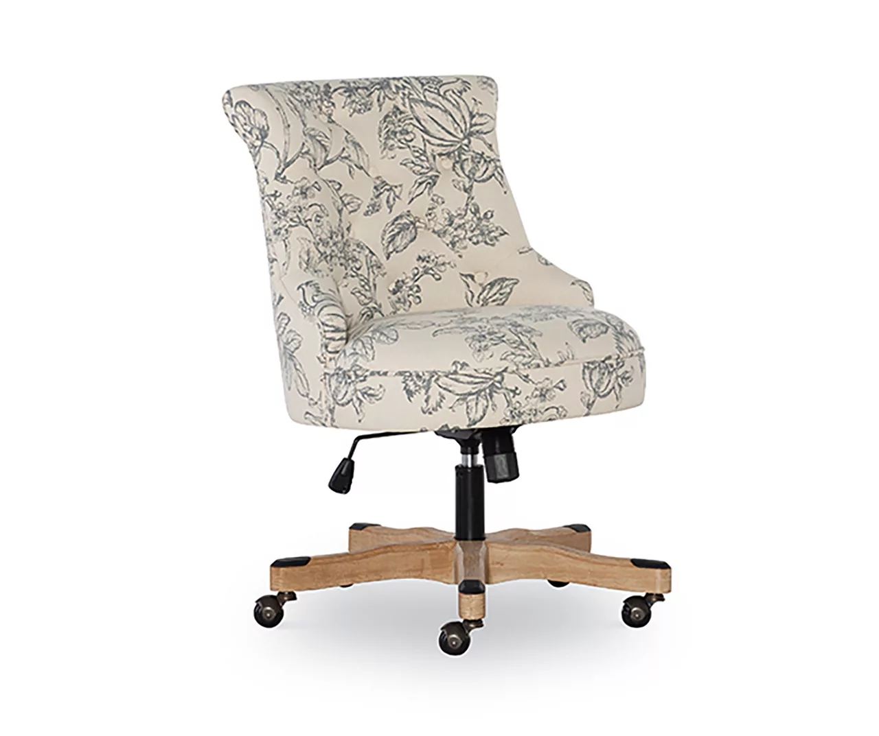 Tift Floral Fabric Swivel Office Chair 3 Tift Floral Fabric Swivel Office Chair
