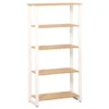 Dorm Essentials Oak & White 4-Shelf Bookcase 1 Dorm Essentials Oak & White 4-Shelf Bookcase -Hot Sale Office Furniture Store 810559115 1