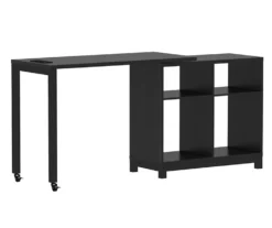 Real Living Seven Hills Metal & Melamine 4-Cube Pivot Desk With USB Charging -Hot Sale Office Furniture Store 810561092 3