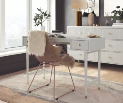 Elizabeth Dove Gray Office Desk -Hot Sale Office Furniture Store 810589021 2