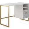 Scarlett White Pedestal Desk -Hot Sale Office Furniture Store 810589027 4
