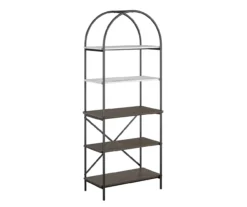 Vivinne Gray 5-Shelf Bookcase 9 Vivinne Gray 5-Shelf Bookcase -Hot Sale Office Furniture Store 810589034 2