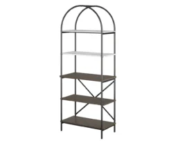 Vivinne Gray 5-Shelf Bookcase 10 Vivinne Gray 5-Shelf Bookcase -Hot Sale Office Furniture Store 810589034 3