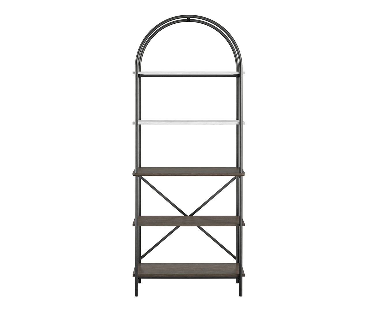 Vivinne Gray 5-Shelf Bookcase 3 Vivinne Gray 5-Shelf Bookcase