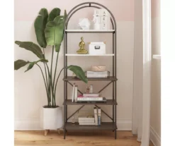 Vivinne Gray 5-Shelf Bookcase 13 Vivinne Gray 5-Shelf Bookcase -Hot Sale Office Furniture Store 810589034 6