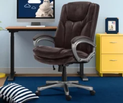 Benton Brown Big & Tall Faux Leather Executive Office Chair -Hot Sale Office Furniture Store 810590314 1