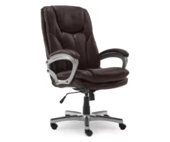 Benton Brown Big & Tall Faux Leather Executive Office Chair -Hot Sale Office Furniture Store 810590314 2