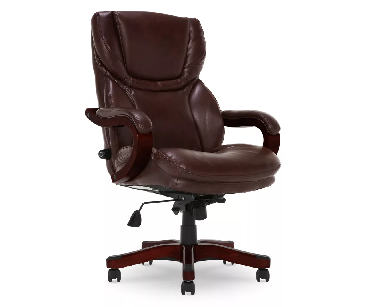 Conway Brown Big & Tall Bonded Leather Office Chair 4 Conway Brown Big & Tall Bonded Leather Office Chair - Image 2
