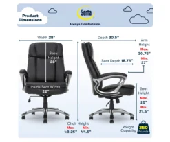 Serta Fairbanks Big & Tall Office Chair -Hot Sale Office Furniture Store 810590319 6