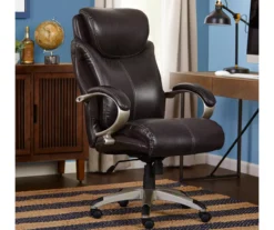 Dayton Dark Brown Big & Tall Bonded Leather Office Chair 11 Dayton Dark Brown Big & Tall Bonded Leather Office Chair -Hot Sale Office Furniture Store 810590372 2