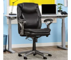 Anniston Black Bonded Leather Office Chair -Hot Sale Office Furniture Store 810590373 2