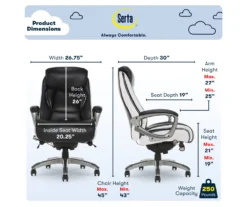 Serta Lautner Executive Bonded Leather Office Chair 22 Serta Lautner Executive Bonded Leather Office Chair -Hot Sale Office Furniture Store 810590376 6 1