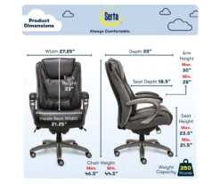 Baxter Black Big & Tall Bonded Leather Office Chair 15 Baxter Black Big & Tall Bonded Leather Office Chair -Hot Sale Office Furniture Store 810590377 6