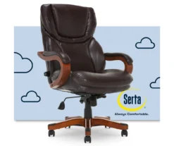 Conway Dark Brown Big & Tall Bonded Leather Office Chair -Hot Sale Office Furniture Store 810590381 1
