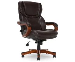 Conway Dark Brown Big & Tall Bonded Leather Office Chair -Hot Sale Office Furniture Store 810590381 4