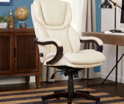 Conway Ivory Big & Tall Bonded Leather Office Chair -Hot Sale Office Furniture Store 810590382 2