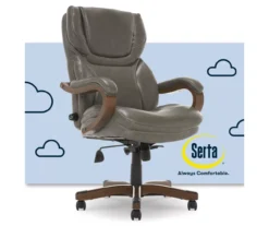 Conway Gray Big & Tall Bonded Leather Office Chair -Hot Sale Office Furniture Store 810590383 1