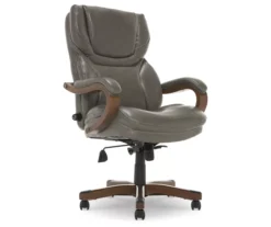 Conway Gray Big & Tall Bonded Leather Office Chair -Hot Sale Office Furniture Store 810590383 4
