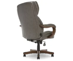 Conway Gray Big & Tall Bonded Leather Office Chair -Hot Sale Office Furniture Store 810590383 5