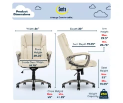 Serta Garret Executive Bonded Leather Office Chair -Hot Sale Office Furniture Store 810590385 7