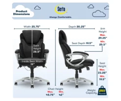 Serta Bryce Bonded Leather Office Chair -Hot Sale Office Furniture Store 810590389 6