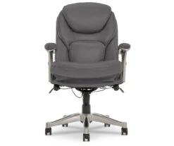 Claremont Gray Bonded Leather Office Chair