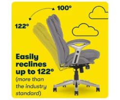 Claremont Gray Bonded Leather Office Chair -Hot Sale Office Furniture Store 810590392 8