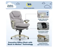 Claremont Light Gray Fabric Office Chair -Hot Sale Office Furniture Store 810590395 7 1