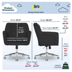 Serta Ashland Fabric Office Chair -Hot Sale Office Furniture Store 810590407 61