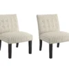 Jessie Tan Stripe Accent Chairs, 2-Pack -Hot Sale Office Furniture Store 810590545 4 1