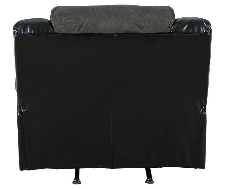 Earhart Slate Faux Leather Rocker Recliner 9 Earhart Slate Faux Leather Rocker Recliner - Image 7