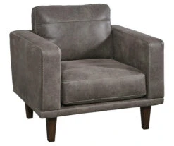 Arroyo Smoke Faux Leather Armchair