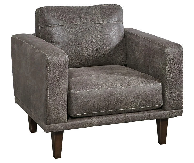 Arroyo Smoke Faux Leather Armchair 3 Arroyo Smoke Faux Leather Armchair