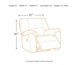 Tambo Pewter Faux Leather Rocker Recliner -Hot Sale Office Furniture Store 810594596 11