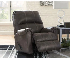 Kincord Midnight Faux Leather Rocker Recliner -Hot Sale Office Furniture Store 810594617 3