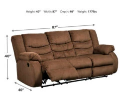 Tulen Chocolate Reclining Sofa 17 Tulen Chocolate Reclining Sofa -Hot Sale Office Furniture Store 810594622 4