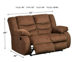 Tulen Chocolate Reclining Loveseat -Hot Sale Office Furniture Store 810594623 4