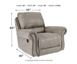 Olsberg Steel Faux Suede Rocker Recliner -Hot Sale Office Furniture Store 810594670 3